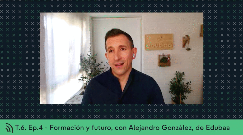captura de la entrevista del podcast "si yo te contara", a alejandro gonzález gómez