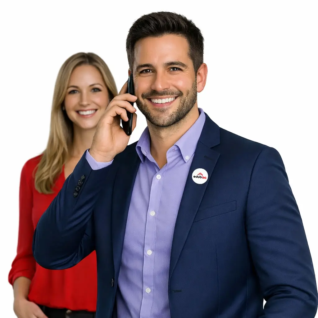 Equipo de atención de Edubaa atendiendo llamadas sobre formación bonificada para empresas en Madrid