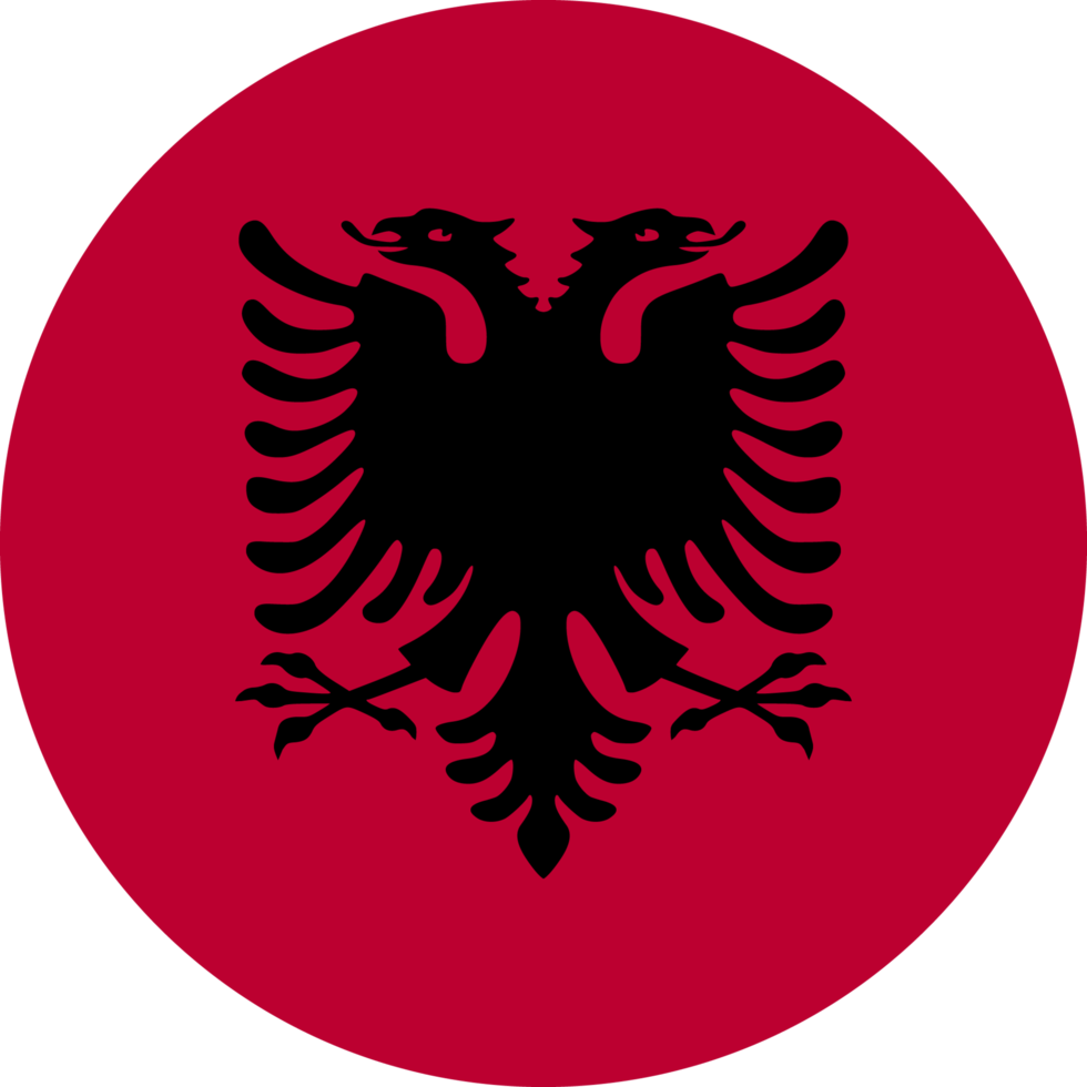 bandera de albania para cursos de albanés