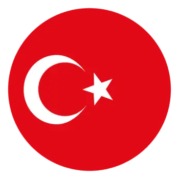 Bandera de Turquía en ilustración sobre curso de turco para empresas con formación bonificada por FUNDAE