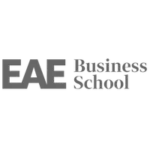 Logotipo de EAE Business School, institución educativa que confía en la formación empresarial de Edubaa