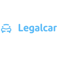 Logotipo azul de la empresa Legalcar